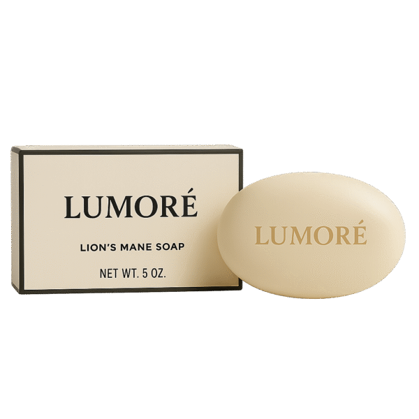 Lumoré Lion’s Mane Soap – Nourishing Herbal Bar (5 oz)